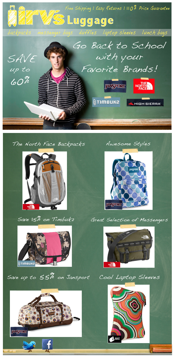 Save up to 60% on Popular Name Brand Backpack&nbsp;